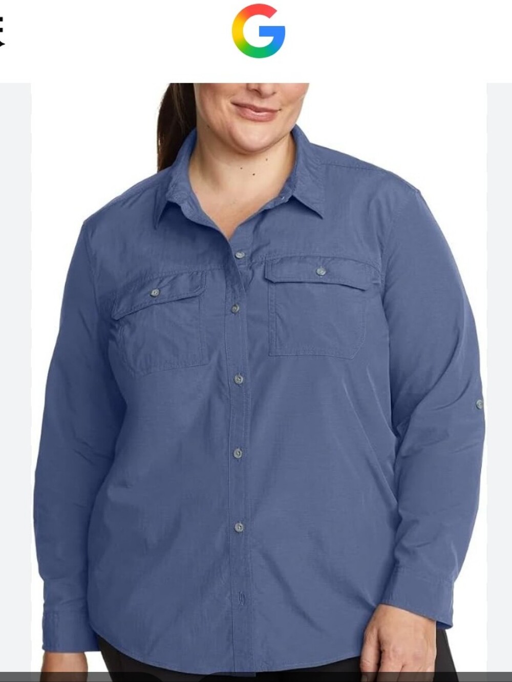 Eddie Bauer Mountain Rip Stop Button-Down Shirt-NWT- xxl